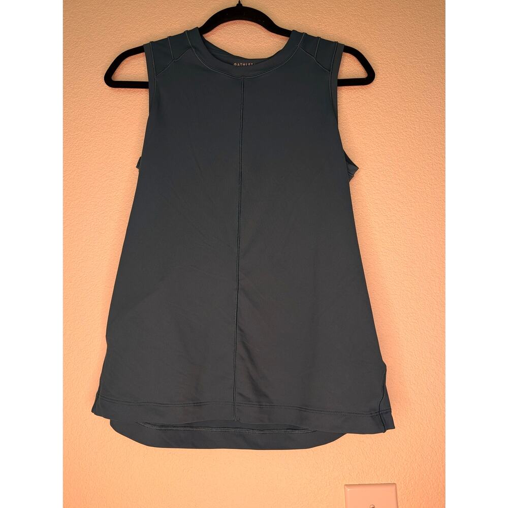 Athleta Blue Sunchaser UPF Tank S Athleisure Activewear Casual Soft Quick Dry